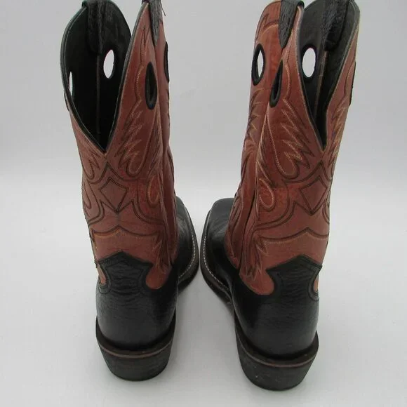 Ariat Heritage Roughstock Square Toe Brown Men's Size 13D Cowboy Western Boots